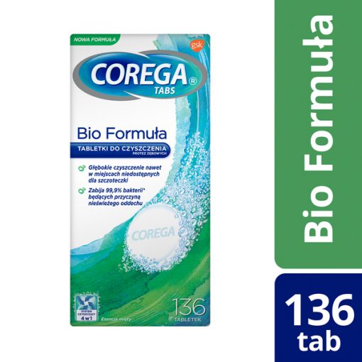 Corega Tabs Bio Formula Prothesenreinigungstabletten 136 Stk.