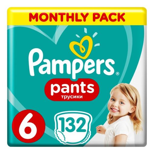 Pampers Pants 6, Windelhose für Kinder (14-19 kg), 132 Stk.