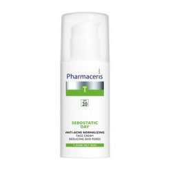 Pharmaceris T Sebostatic Day, normalisierende Anti-Akne-Creme, Poren straffend, SPF 20, 50 ml