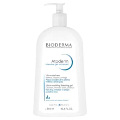 Bioderma Atoderm Intensive Gel Moussant, mildes Reinigungs- und Ölgel, 1 l