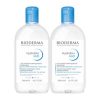 Bioderma Hydrabio H2O, feuchtigkeitsspendendes Mizellenwasser zur Gesichtsreinigung und Abschminkung, 500 ml x 2