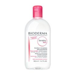 Bioderma Sensibio H20, Mizellenwasser zur Gesichtsreinigung und Abschminkung, 500 ml