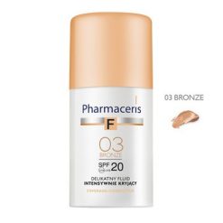 Pharmaceris F, zartes Fluid mit intensiver Deckkraft, Bronze 03, SPF 20, 30 ml