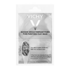 Vichy Masque Argile Purifiant Pores, Reinigungsmaske mit Tonerde, 6 ml x 2 Beutel