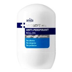 Anida Medi Soft Men, Antitranspirant Roll-on, für zarte und empfindliche Haut, 50 ml