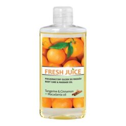 Frischer Saft, pflegendes Massageöl, Mandarine Zimt Macadamiaöl, 150 ml