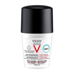 Vichy Homme, Ball Antitranspirant gegen Flecken auf der Kleidung, 48h, 50 ml