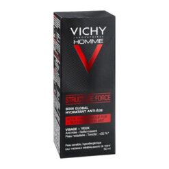 Vichy Homme Structure Force, Anti Falten stärkende Creme mit Hyaluronsäure, 50 ml