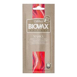 Biovax Botanic, Baicapil, Moltebeere, Himbeere, Rosenöl, intensiv regenerierende Haarmaske, 20 ml