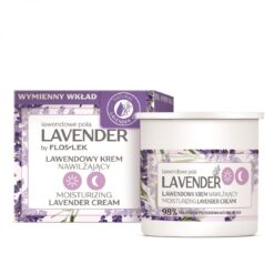 FlosLek Lavender, pflegende Lavendel-Tages- und Nachtcreme, Nachfüllpackung, 50 ml