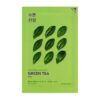 Holika Holika Pure Essence Mask Sheet - Green Tea, Maske auf einem Baumwolltuch mit Grüntee-Extrakt, 20ml