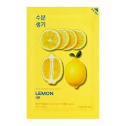 Holika Holika Pure Essence Mask Sheet - Lemon, Maske auf einem Baumwolltuch mit Zitronenextrakt, 20 ml