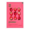 Holika Holika Pure Essence Mask Sheet - Strawberry, Maske auf einem Baumwolltuch mit Erdbeerextrakt, 20ml