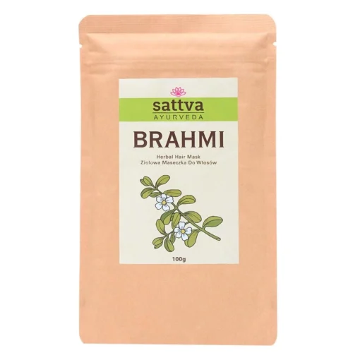 Sattva Herbal Brahmi Pwder, Kräuter Haarmaske, 100 g