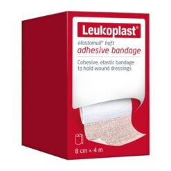 Leukoplast Elastomull Stickerei, elastische Binde, 8 cm 4 m, 1 Stück