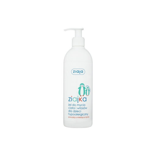 Ziajka, Körper und Haargel für Kinder, Flasche mit Spender, 400 ml