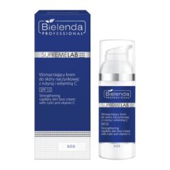 Bielenda Professional SupremeLAB SOS, Gesichtscreme für Kapillaren mit Routine und Vitamin C SPF 15, 50 ml