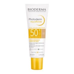 Bioderma Photoderm Aquafluide SPF 50+, ultraleichtes Sonnenschutzfluid, heller Farbton, 40 ml