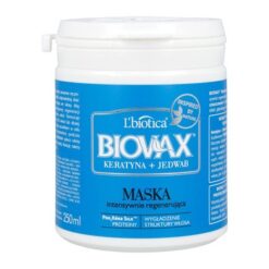 Biovax Keratin + Silk, intensiv regenerierende Haarmaske, 250 ml