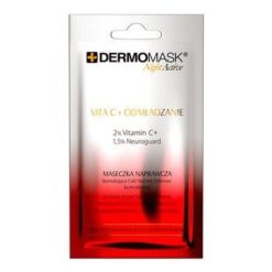 Dermomask Night Active, Vita C + Rejuvenation, Reparaturmaske, 12 ml, 1 Beutel