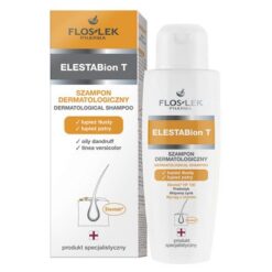 FlosLek Pharma ELESTABion T, dermatologisches Shampoo, fettige und versicolore Schuppen, 150 ml