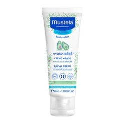 Mustela Hydra Bebe, Gesichtscreme mit Bio Avocado, 40 ml