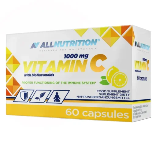 Allnutrition Vitamin C 1000 mg mit Bioflavonoiden, Kapseln, 60 Stk.