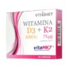 Vitamin D3 2000 IE + K2, 75 µg, Tabletten, 60 Stk.