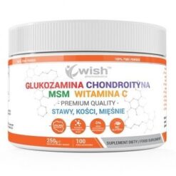 Wish Glucosamin + Chondroitin + MSM + Vitamin C, Pulver, 250 g