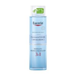 Eucerin DermatoClean Hyaluron, 3in1 Mizellenwasser, Empfindliche Haut, 400 ml