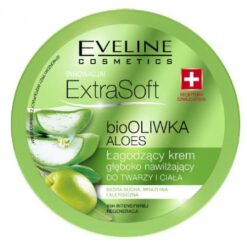 Eveline Cosmetics Extra Soft Bio, beruhigende tief feuchtigkeitsspendende Gesichts und Körpercreme, 200 ml