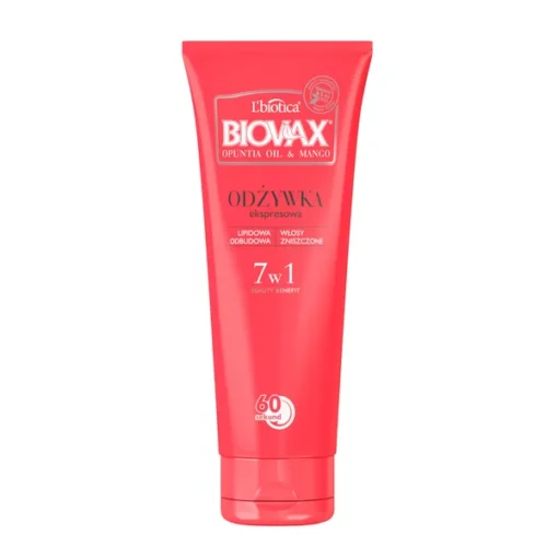 Biovax Opuntia Oil & Mango, BB 7in1 Express Conditioner für geschädigtes Haar, 200 ml