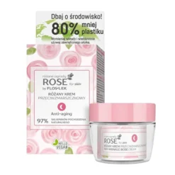 Flos-Lek, Rose for Skin, Rosen-Anti-Falten-Nachtcreme, 50 ml