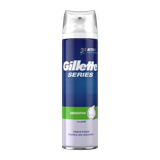 Gillette Series Sensitive, Rasierschaum für Männer, 250 ml