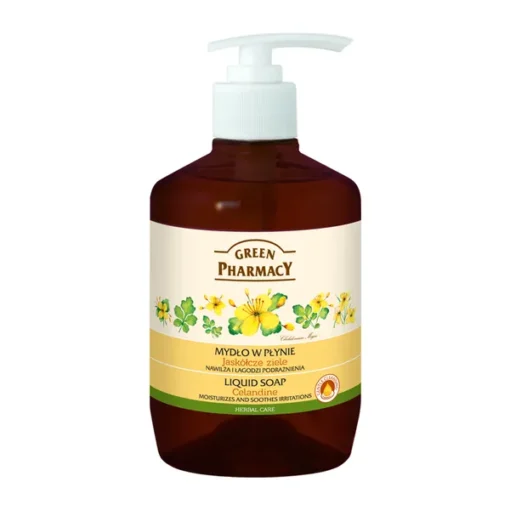 Grüne Apotheke, Flüssigseife, Schöllkraut, 465 ml, Spender