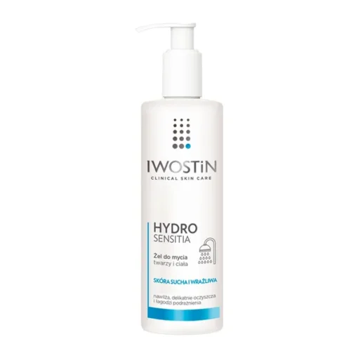 Iwostin Hydro Sensitia, Waschgel für Gesicht und Körper, 300 ml