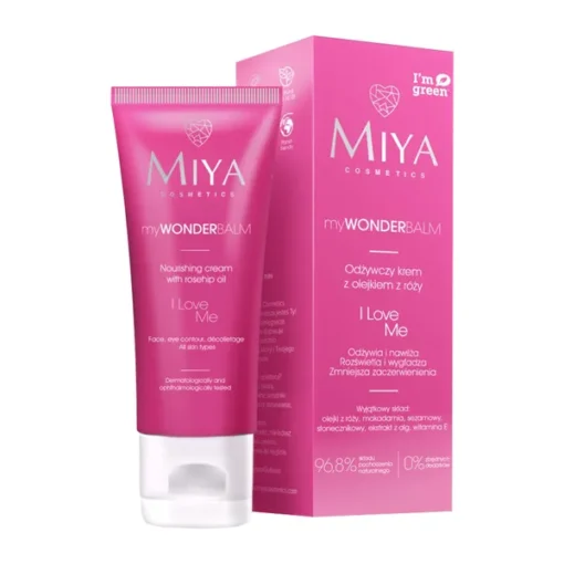 Miya myWONDERBALM I Love Me, pflegende Gesichtscreme mit Rosenöl, 75 ml