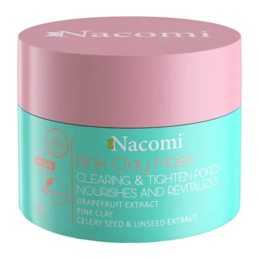 Nacomi, rosa Maske, reinigend und adstringierend, 50 g