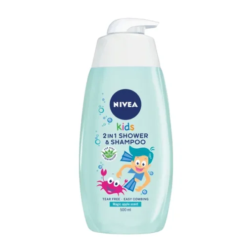 Nivea Kids, 2in1 Körper und Haarwaschgel, Apfel-Karamell-Duft, 500ml