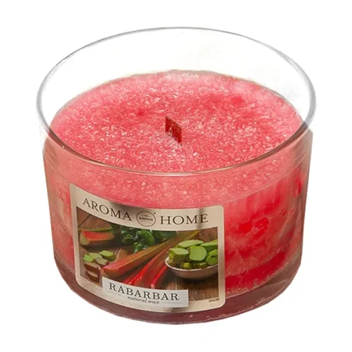 Aroma Home, Rhabarber einzigartiger Duft, natürliche Duftkerze, 115 g