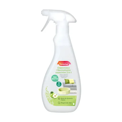 Beaphar Fleckenentferner und Geruchsneutralisierer 2 in 1, Spray, 500 ml