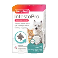 Beaphar IntestoPro, Darmfunktion bei Katzen und Hunden bis 20 kg, Tabletten, 20 Stk.