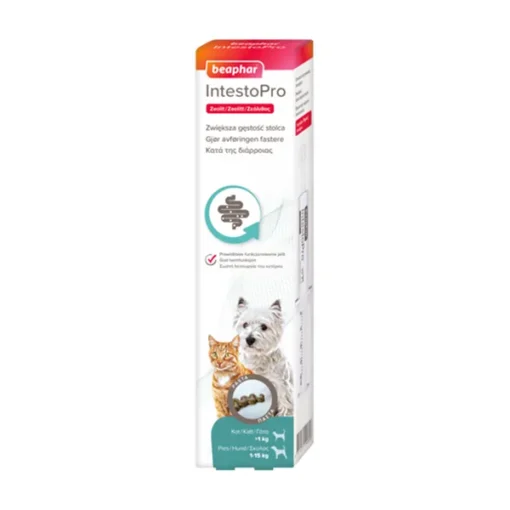 Beaphar IntestoPro, Paste zur Unterstützung der Darmfunktion für Hunde und Katzen bis 15 kg, 20 ml