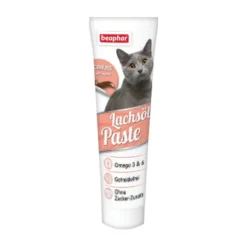 Beaphar Lachsol Paste Cat, Lachspaste mit Omega 3 und 6 Fettsäuren für Katze, Paste, 100 g