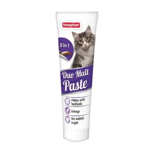 Beaphar Malt Paste Cat, Paste gegen die Bildung von Haarablagerungen im Magen, Paste, 100 g