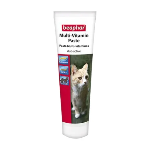 Beaphar Multi-Vitamin Paste Duo-Active Cat, Vitaminpaste für Katzen, Paste, 100 g