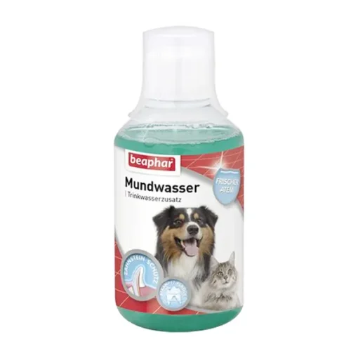 Beaphar Mundwasser, Mund und Zahnpflegeflüssigkeit für Hunde und Katzen, 250 ml