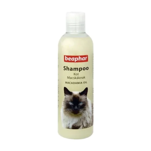 Beaphar Shampoo Macadamia Oil, Shampoo für Katzen mit Macadamiaöl für Katzen, 250 ml