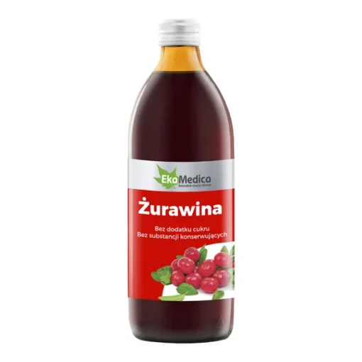 Cranberry 100%, Mehrfrucht-Cranberrysaft, 500 ml (EkaMedica)