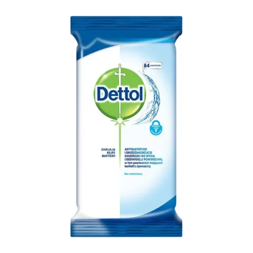 Dettol antibakterielle Tücher für Oberflächen, Kalk und Minze, 84 Stk.